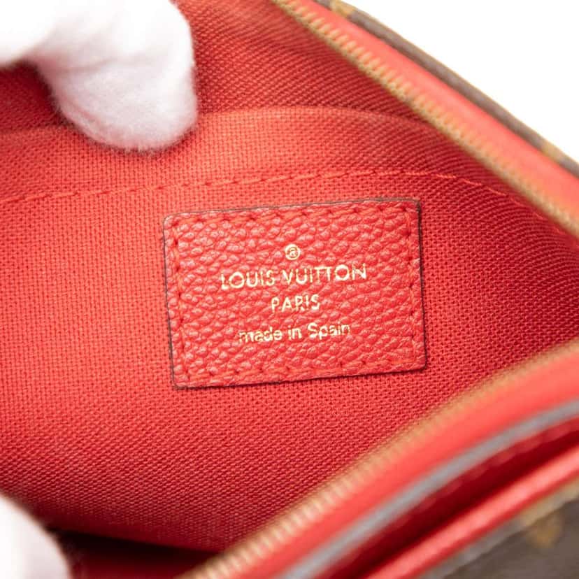 Louis Vuitton Monogram Pallas Clutch Brown Good condition - Box View