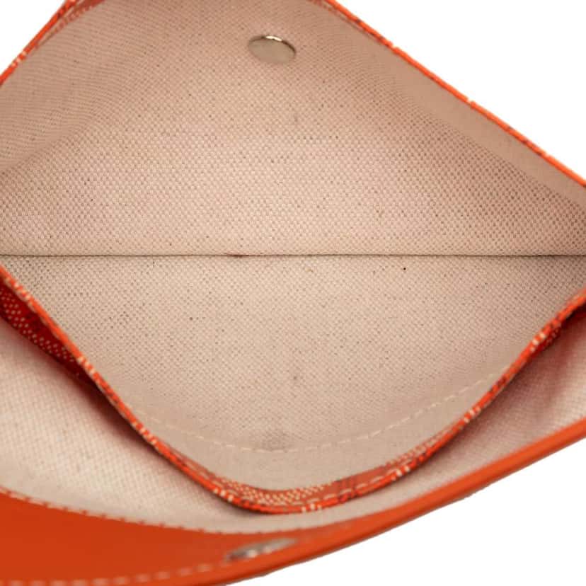 Goyard Goyardine Saint Louis Pouch Orange Canvas Good condition - Model View
