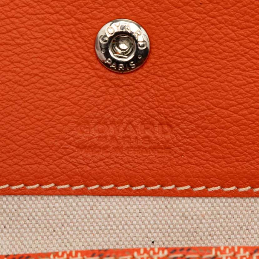 Goyard Goyardine Saint Louis Pouch Orange Canvas Good condition - Box View
