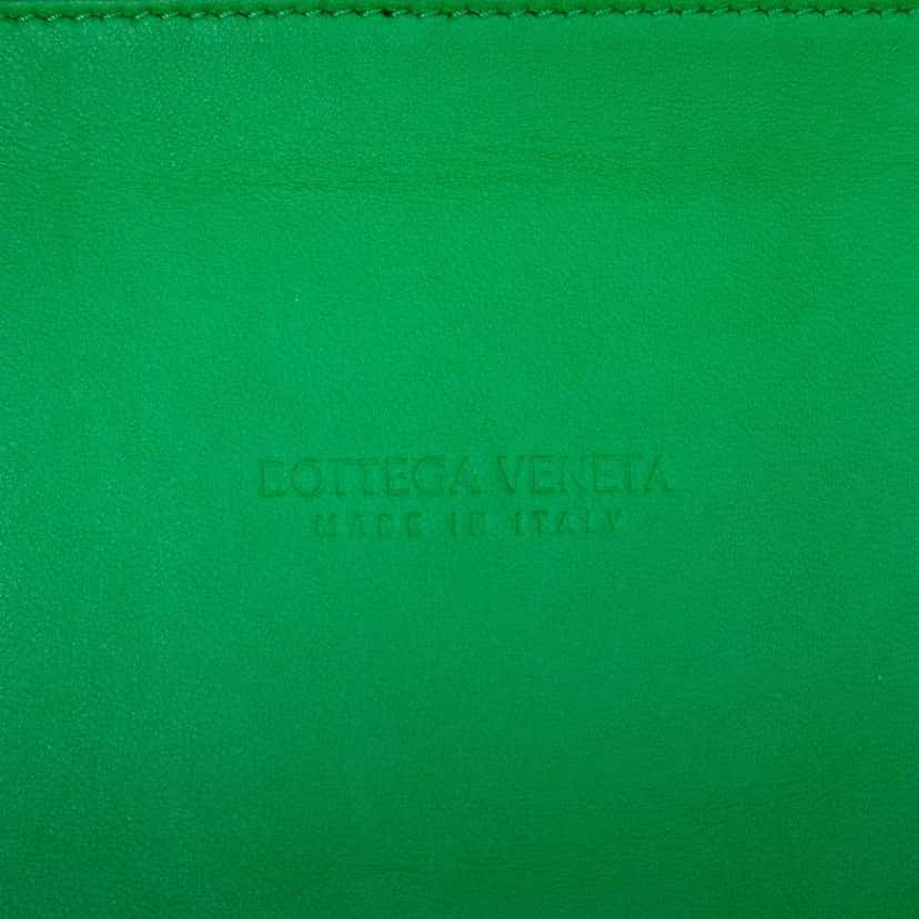 Bottega Veneta Small Nappa Maxi Intrecciato Arco Tote Green Leather Very good condition - Box View