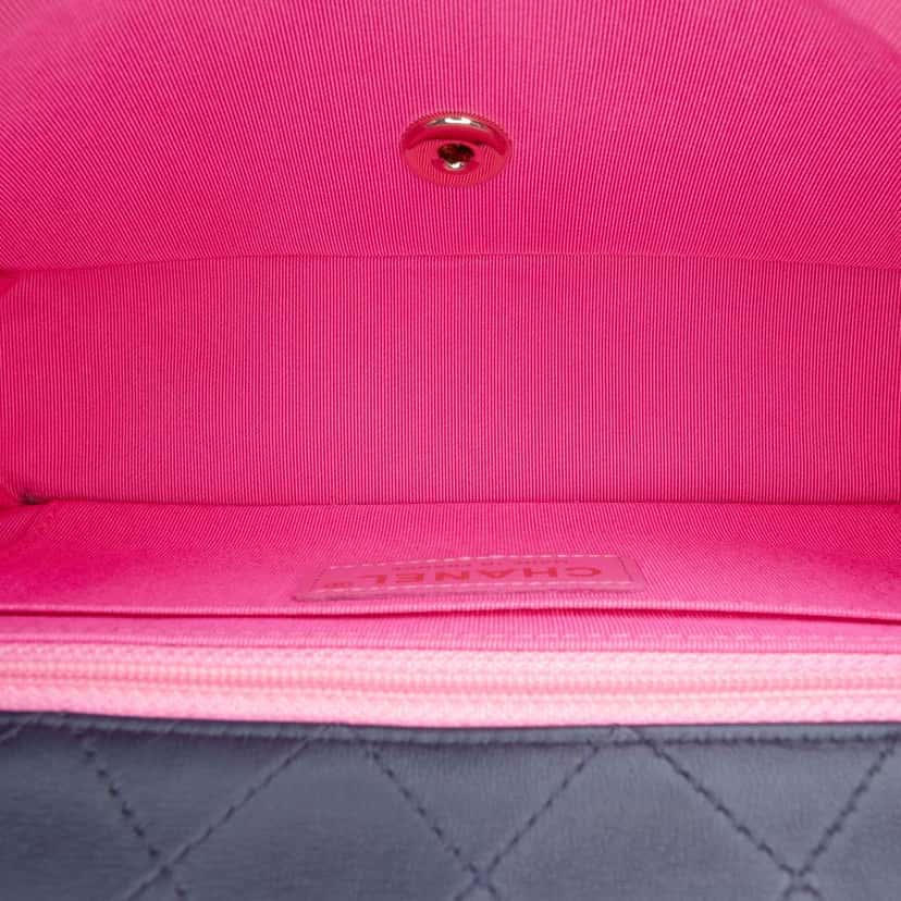 Chanel Mini Rectangular Classic Multicolor Cotton Stitched Single Flap Black Cotton Very good condition - Model View
