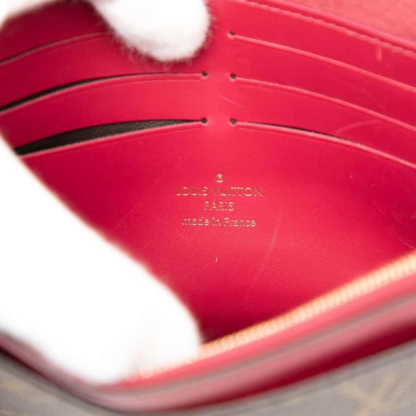 Louis Vuitton Monogram Flore Wallet On Chain Brown Good condition - Box View