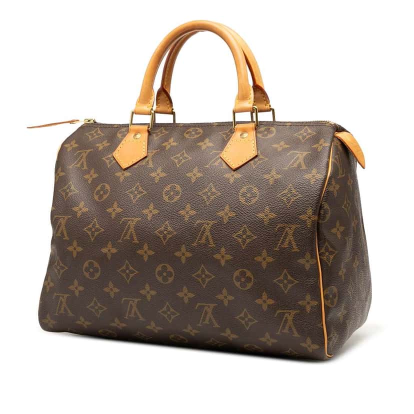 Louis Vuitton Monogram Speedy 30 Brown Good condition - Back View