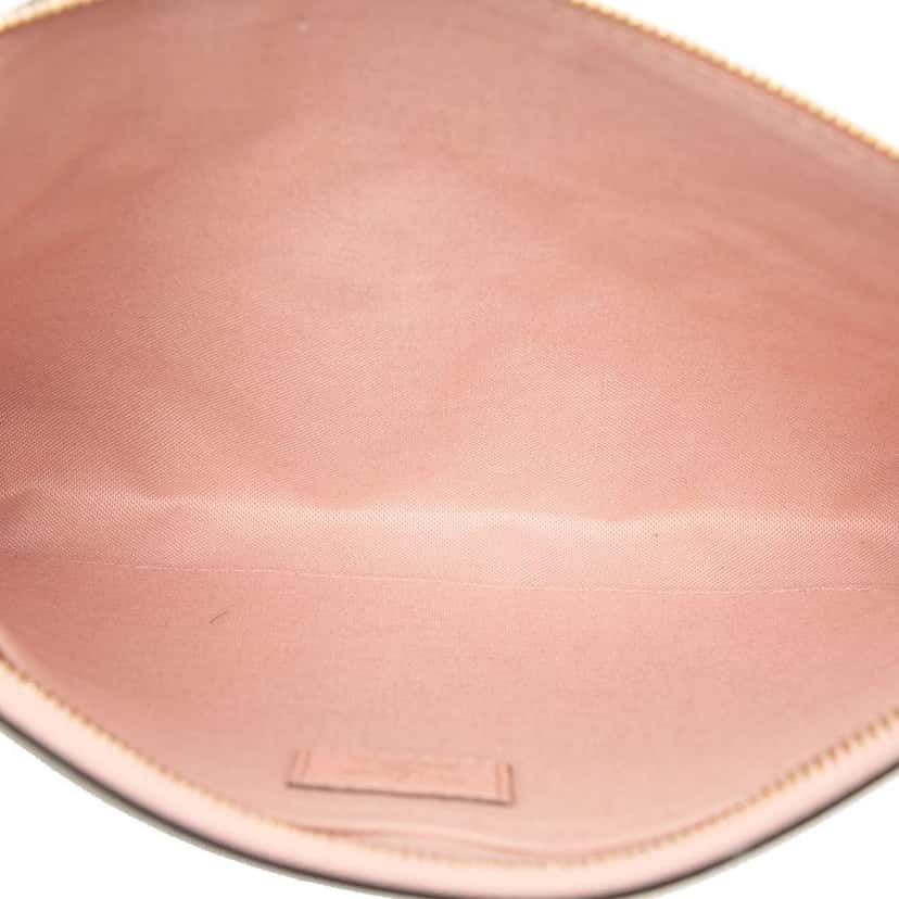 Louis Vuitton Monogram Empreinte Daily Pouch Pink Leather Good condition - Model View