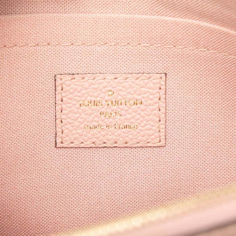 Louis Vuitton Monogram Empreinte Daily Pouch Pink Leather Good condition - Box View