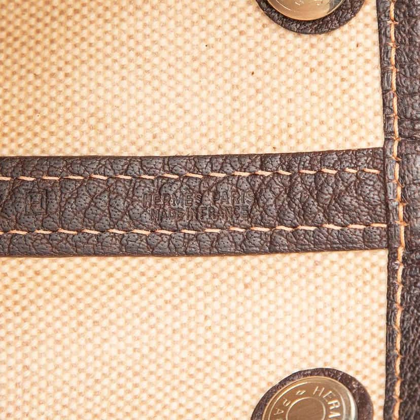 Hermès Toile and Negonda Garden Party 30 Brown Canvas Good condition - Box View