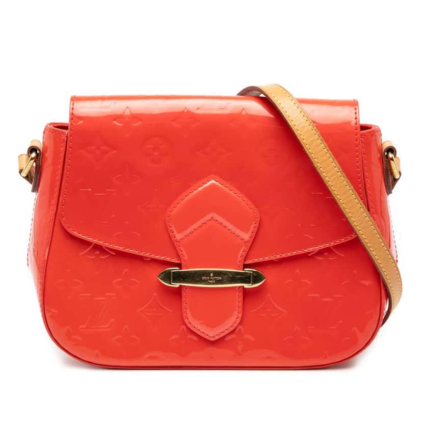Louis Vuitton Monogram Vernis Bellflower GM Orange Leather Very good condition - Front View