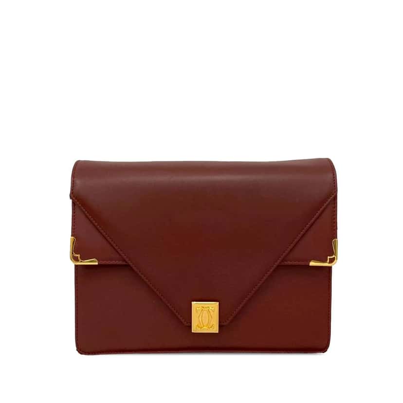 Cartier Leather Must de Cartier Crossbody Red Leather Good condition - Front View