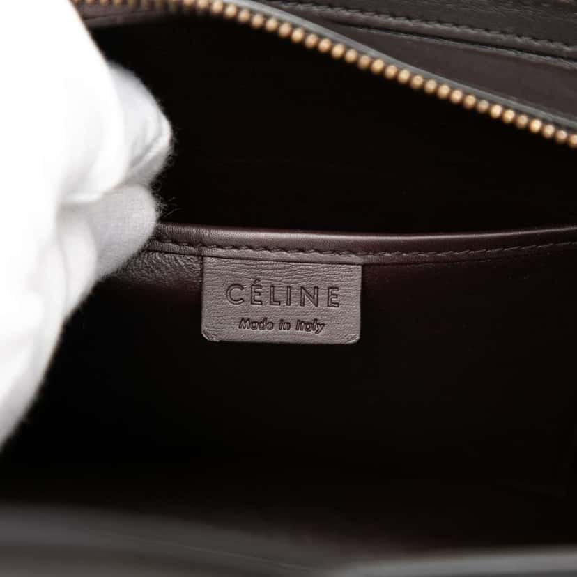Celine Nano Tricolor Leather Luggage Tote Red Leather Very good condition - Box View