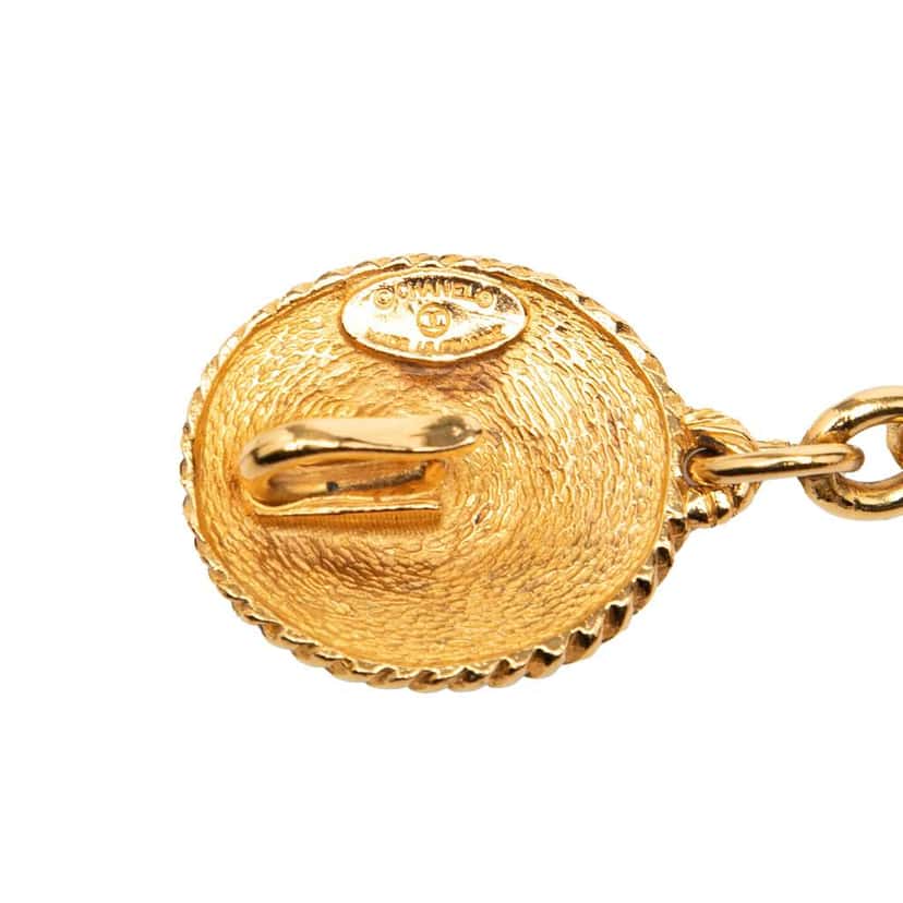 Chanel Gold Plated Equestrian Medallion Chain Belt Gold Metal Good condition - Inside View
