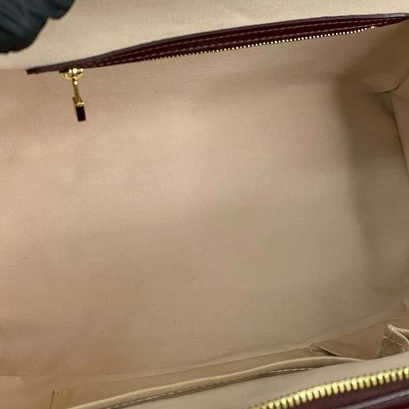 Louis Vuitton Monogram Mini Lin Josephine GM Red Canvas Good condition - Inside View