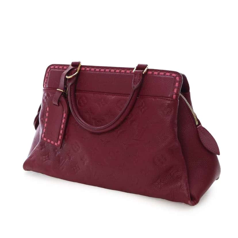 Louis Vuitton Monogram Empreinte Vosges MM Purple Leather Good condition - Back View