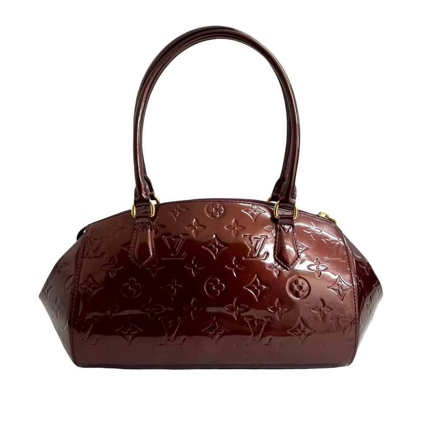 Louis Vuitton Monogram Vernis Sherwood PM Red Leather Good condition - Front View