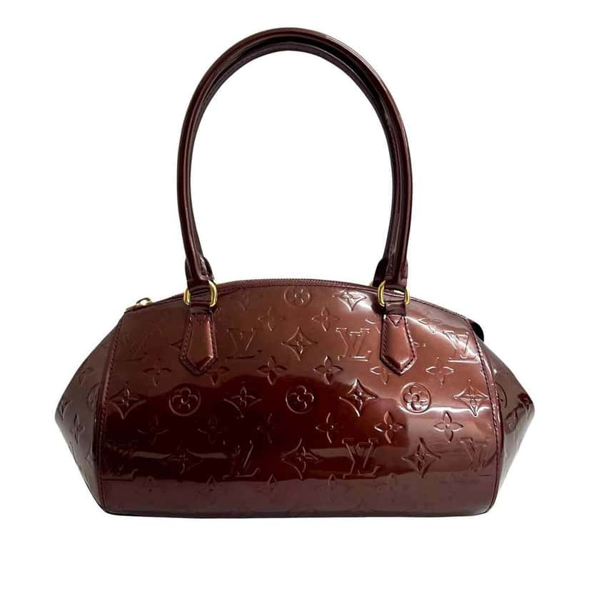 Louis Vuitton Monogram Vernis Sherwood PM Red Leather Good condition - Back View
