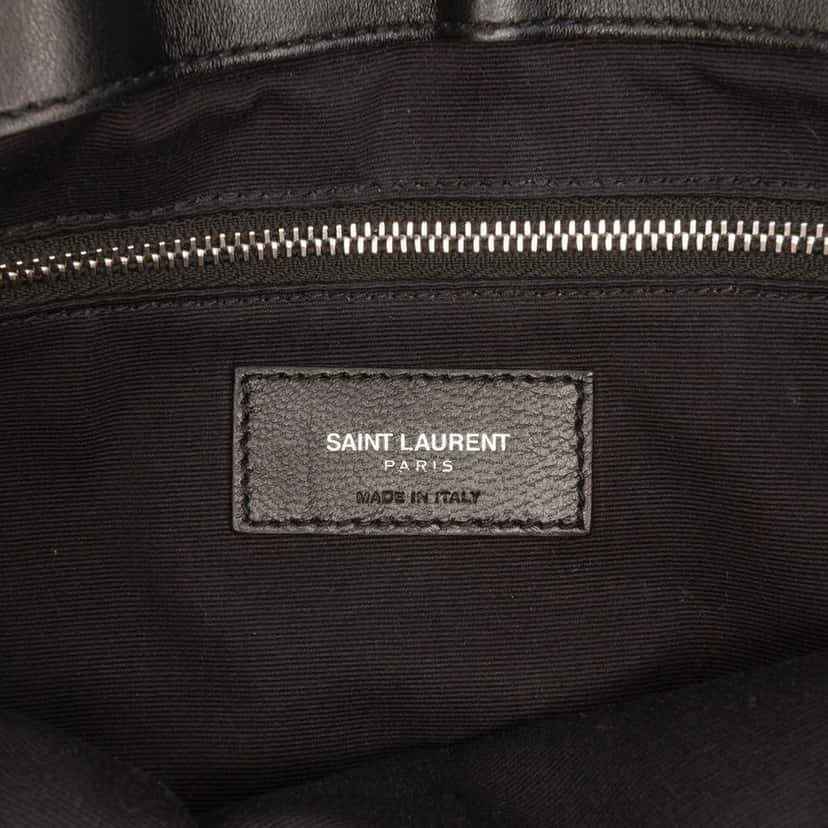Saint Laurent Medium Matelasse Leather LouLou Shoulder Bag Black Leather Good condition - Box View
