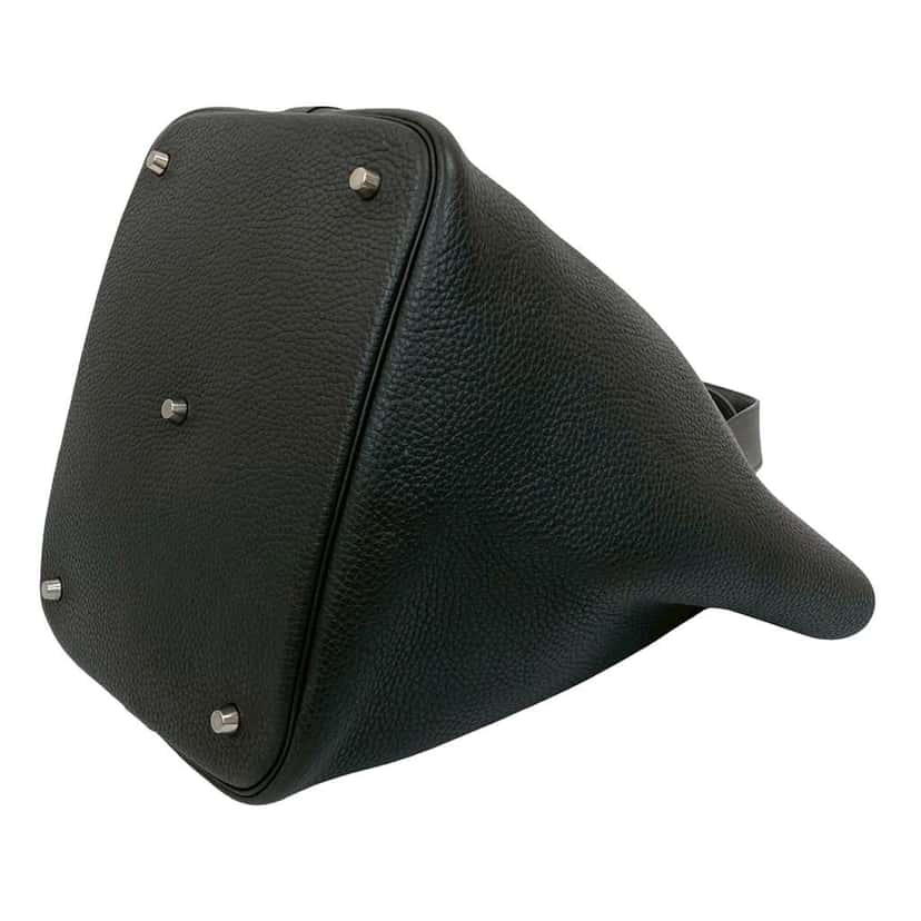 Hermès Clemence and Swift Picotin Lock 22 Touch Grey Leather Good condition - Model View