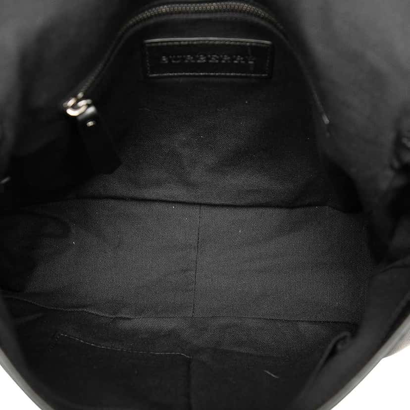 Burberry Smoke Check Coated Canvas Hendley Messenger Bag Brown Canvas Good condition - Model View