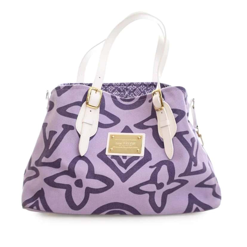 Louis Vuitton Monogram Tahitienne Cabas PM Purple Canvas Good condition - Front View