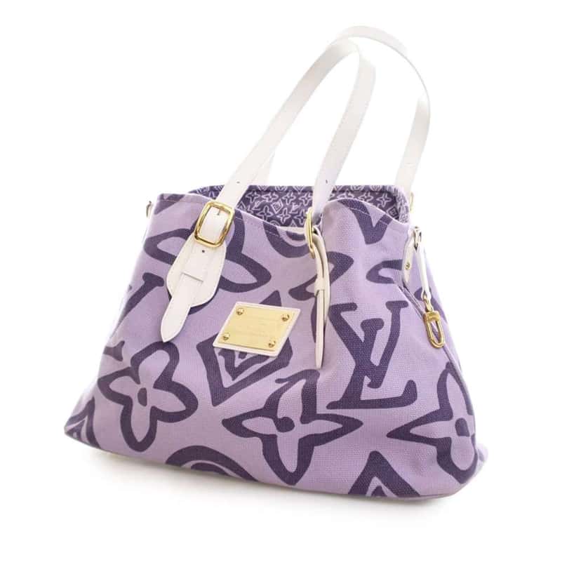 Louis Vuitton Monogram Tahitienne Cabas PM Purple Canvas Good condition - Inside View
