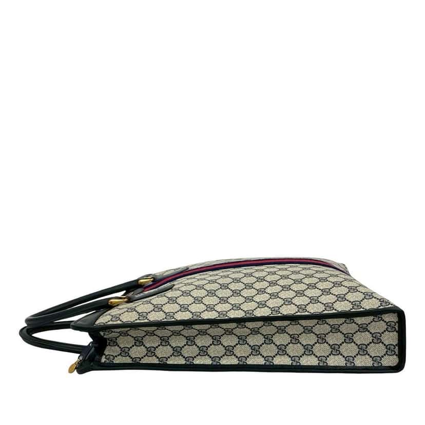 Gucci GG Supreme Web Tote Brown Canvas Fair condition - Inside View