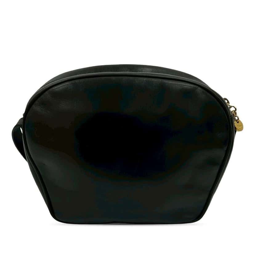 Salvatore Ferragamo Leather Gancini Crossbody Black Leather Good condition - Back View