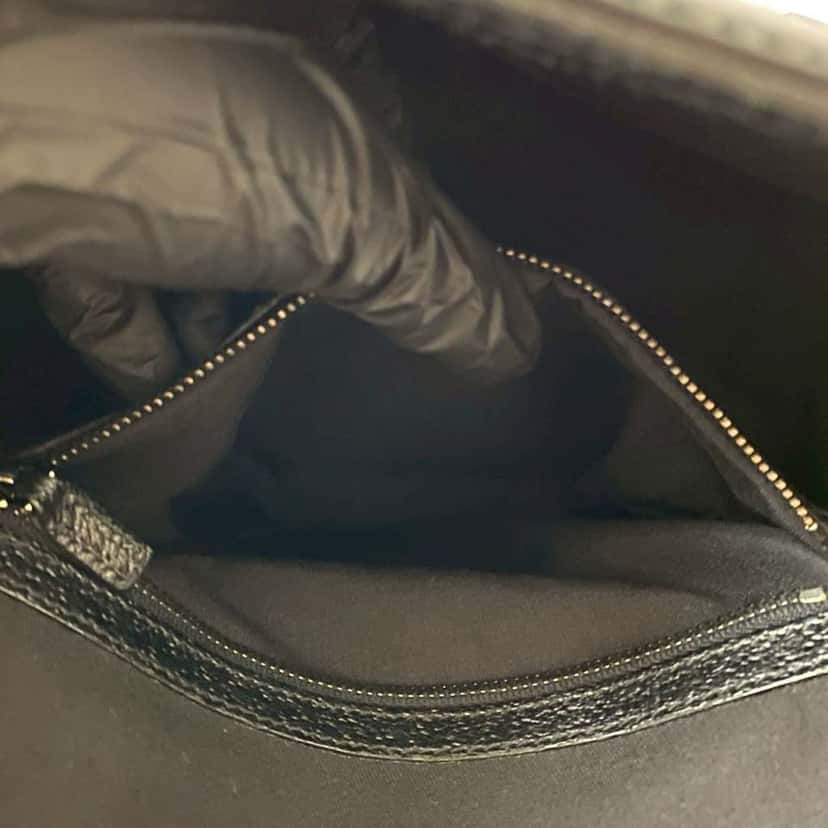 Gucci GG Canvas Web Treasure Handbag Black Canvas Good condition - Inside View