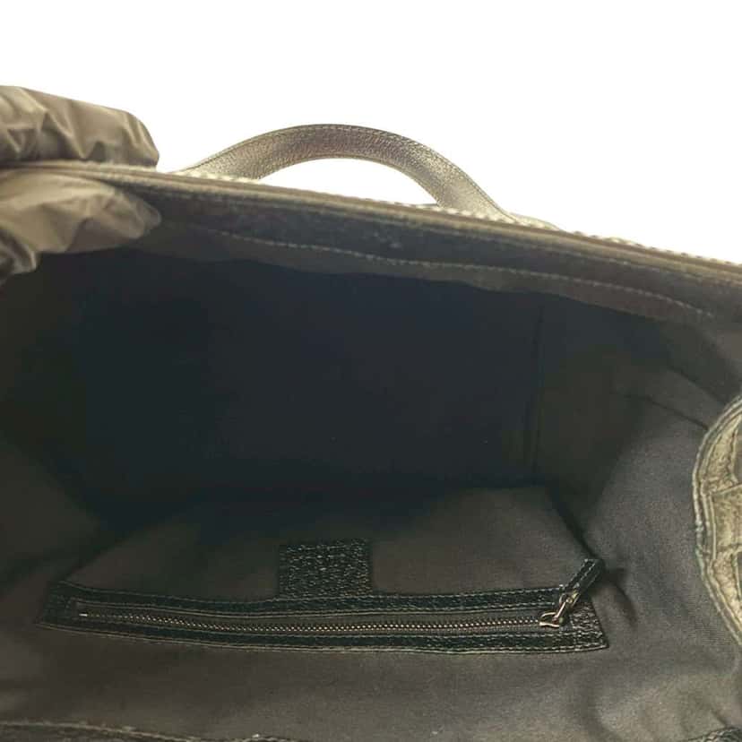 Gucci GG Canvas Web Treasure Handbag Black Canvas Good condition - Box View
