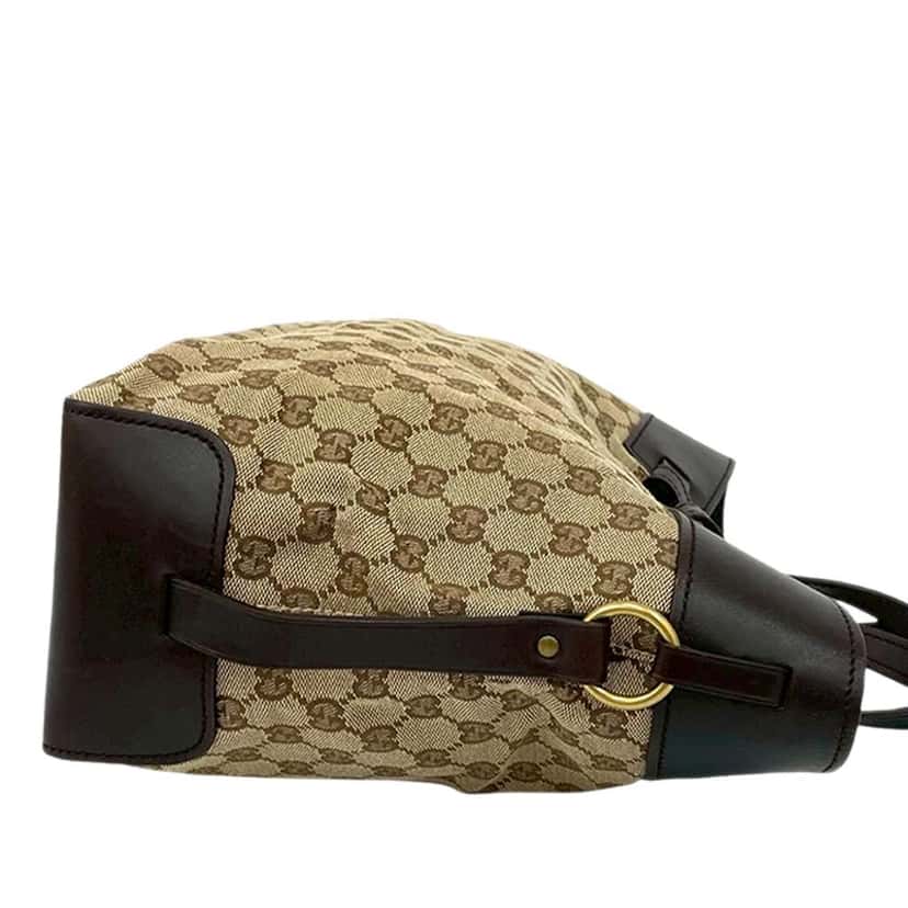 Gucci GG Canvas Tote Brown Canvas Good condition - Box View