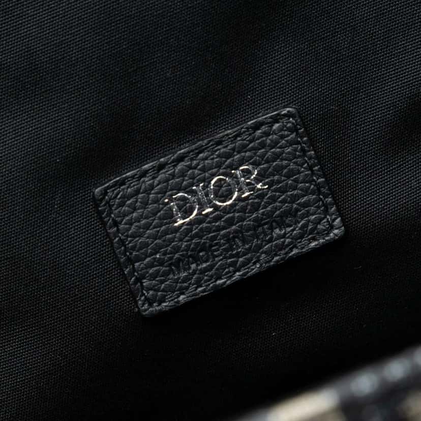 Dior Oblique Canvas Saddle Backpack Blue Canvas Very good condition - Box View