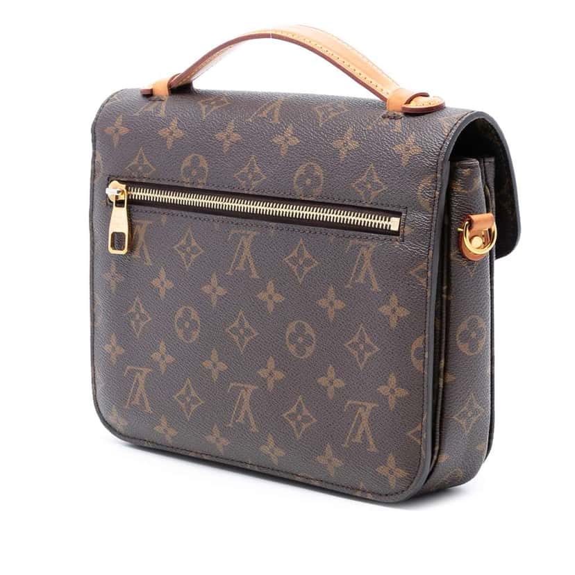Louis Vuitton Monogram Pochette Metis Brown Good condition - Back View