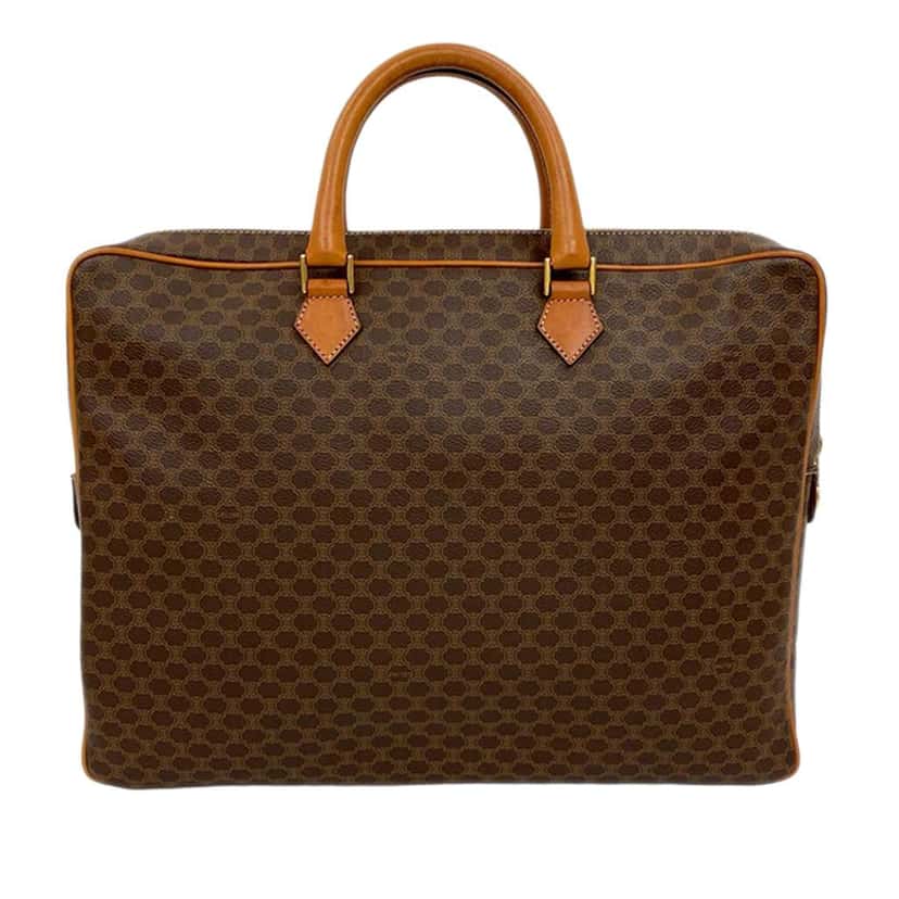 Celine Macadam Coated Canvas Business Bag Brown Canvas Very good condition - Box View