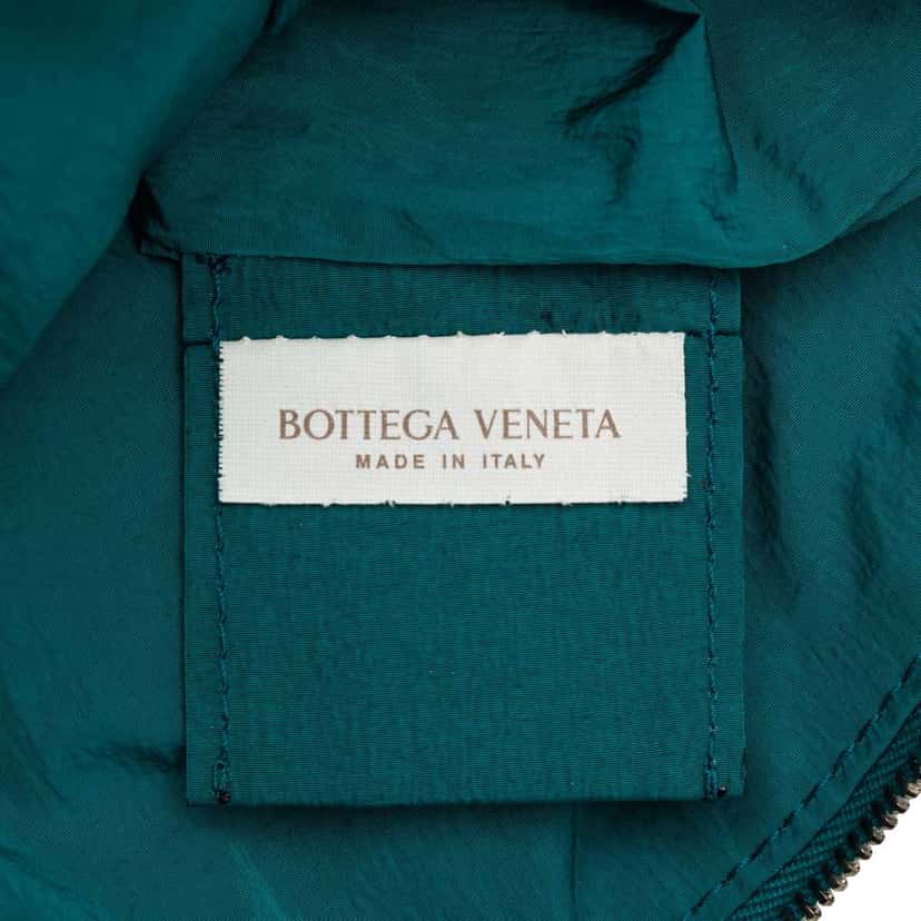 Bottega Veneta Medium Lambskin Knit The Point Triangle Satchel Blue Leather Good condition - Box View