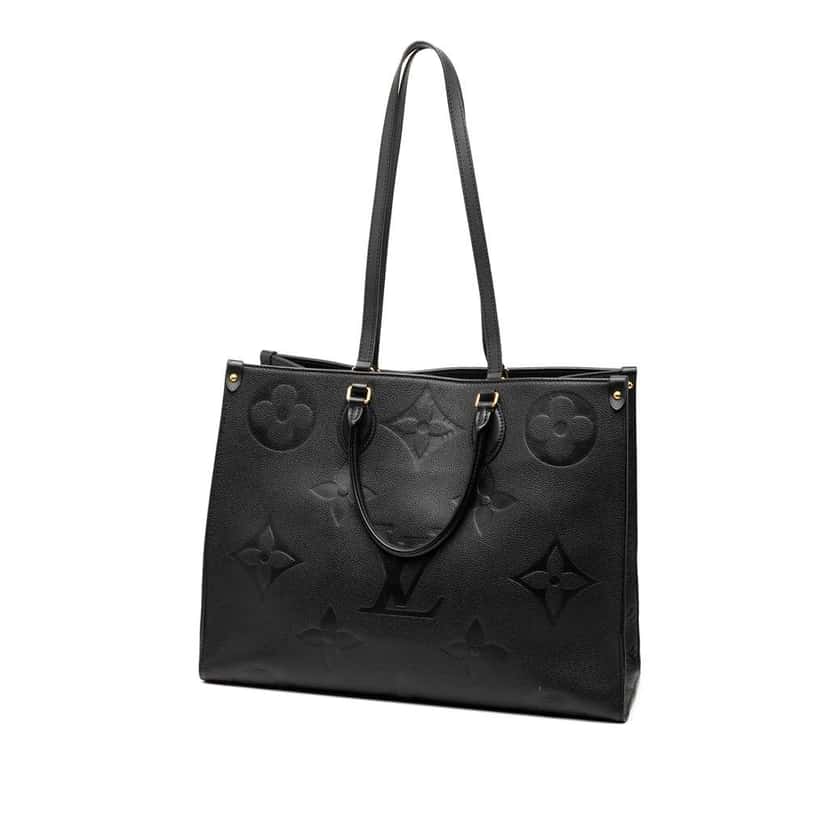 Louis Vuitton Monogram Empreinte Onthego GM Black Leather Very good condition - Back View