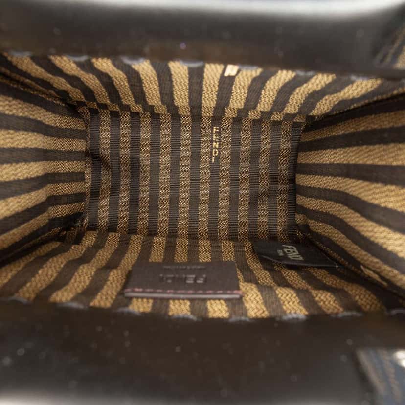 Fendi Mini Leather Sunshine Shopper Tote Black Leather Very good condition - Model View