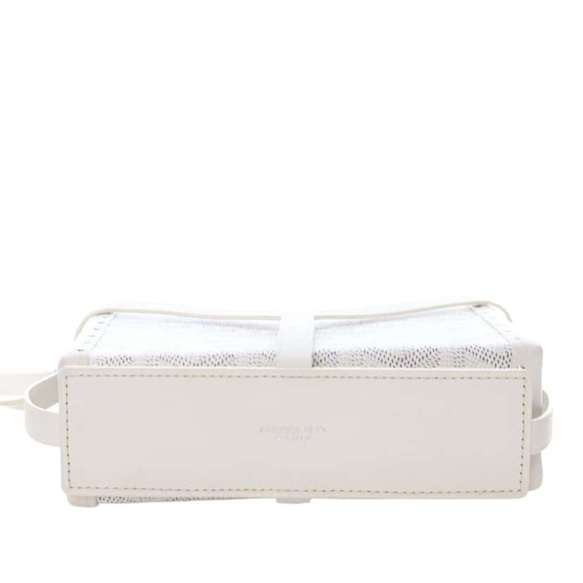 Goyard Goyardine Minaudiere Trunk Bag White Canvas Good condition - Model View