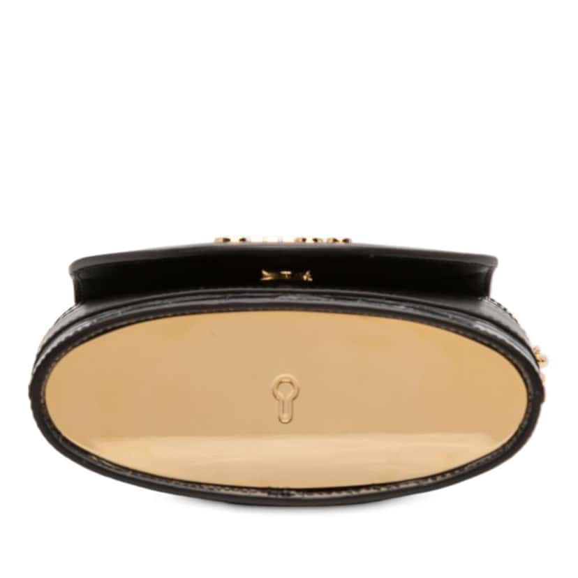 Chloé Croc Embossed Leather Aby Lock Satchel Blue Leather Good condition - Inside View