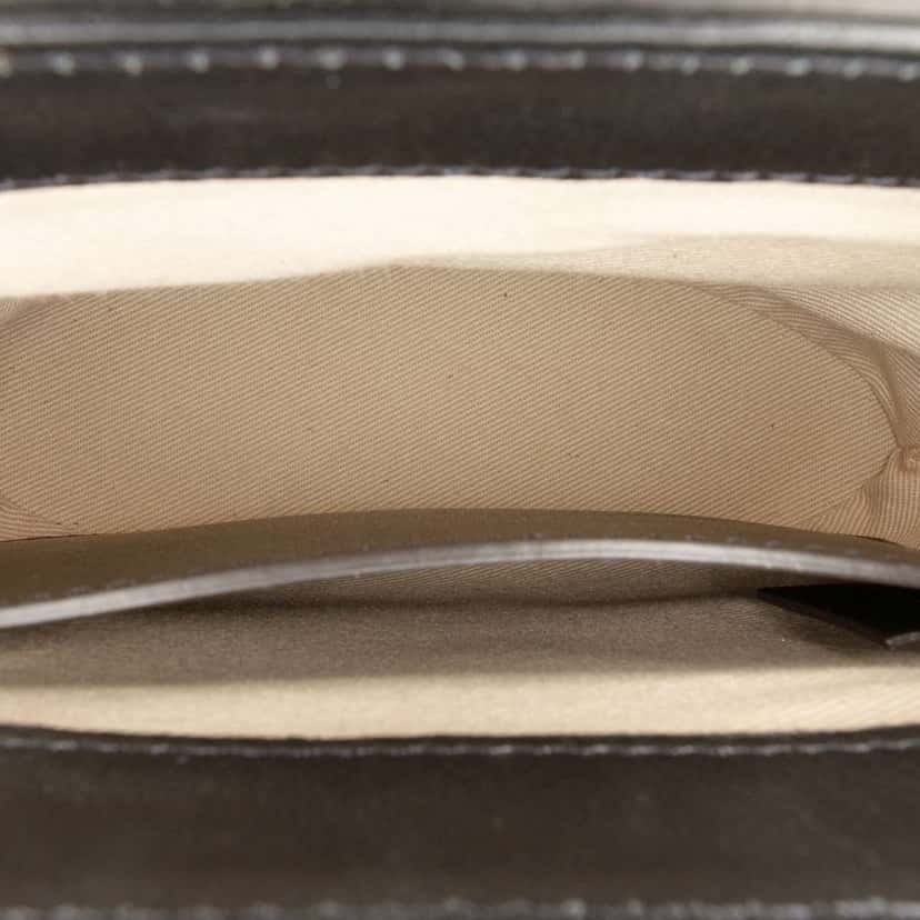 Chloé Croc Embossed Leather Aby Lock Satchel Blue Leather Good condition - Model View