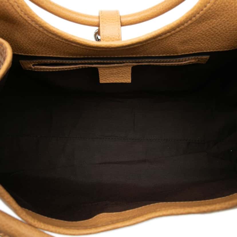 Gucci Calfskin Jackie Bardot Shoulder bag Brown Leather Good condition - Model View
