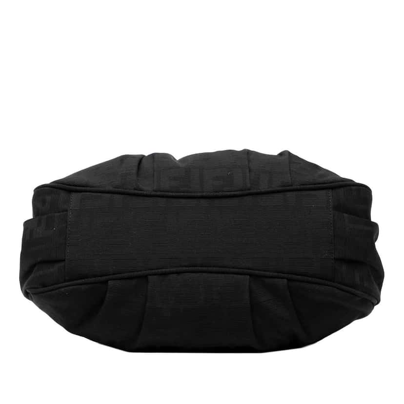 Fendi Small Zucca Canvas Mia Chain Tote Black Canvas Good condition - Inside View