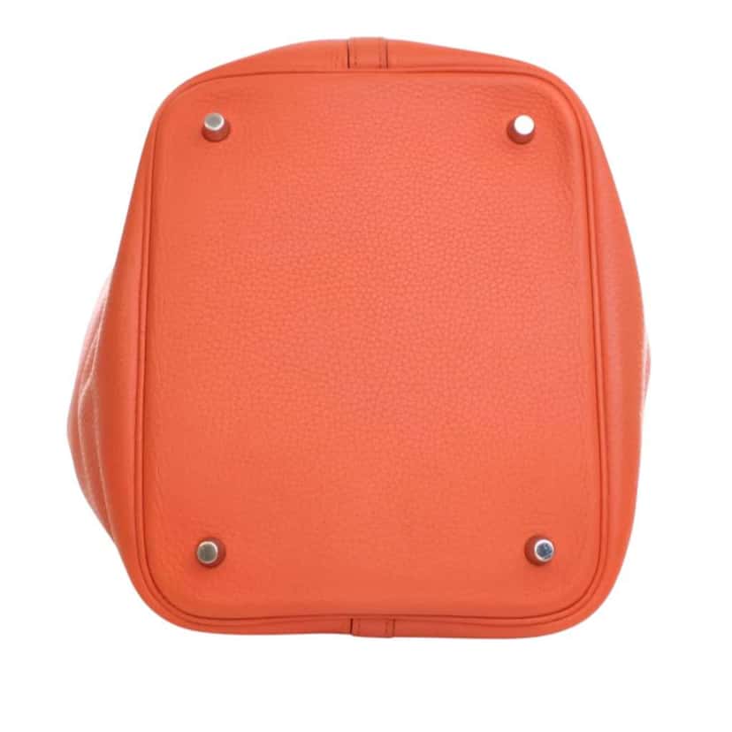 Hermès Clemence Picotin Lock 22 Orange Leather Good condition - Box View