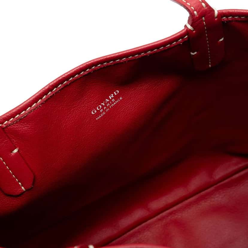 Goyard Mini Goyardine Reversible Anjou Red Canvas Good condition - Box View