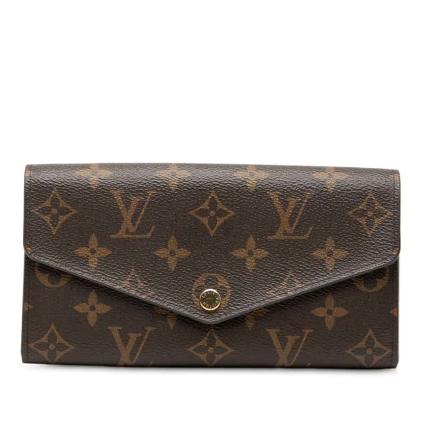 Louis Vuitton Monogram Portefeuille Sarah Wallet Brown Good condition - Front View