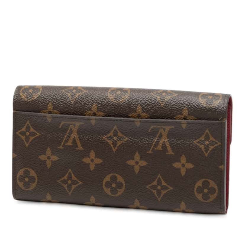 Louis Vuitton Monogram Portefeuille Sarah Wallet Brown Good condition - Back View