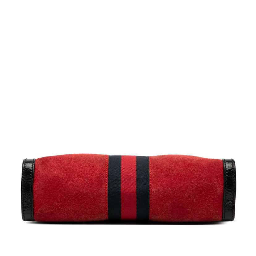 Gucci Small Suede Ophidia Chain Crossbody Red Leather Good condition - Inside View