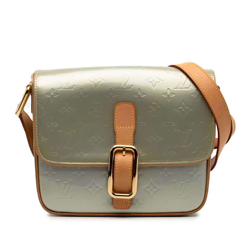 Louis Vuitton Monogram Vernis Christie GM Grey Leather Very good condition - Front View
