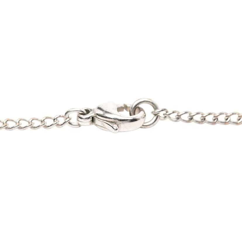 Chanel Silver Plated CC Christmas Tree Pendant Necklace Silver Metal Very good condition - Inside View