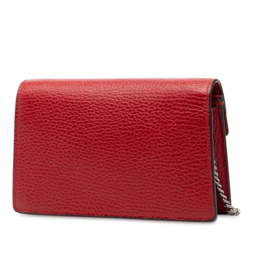 Gucci Mini Leather Dionysus Crossbody Red Leather Good condition - Back View