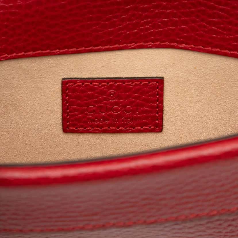 Gucci Mini Leather Dionysus Crossbody Red Leather Good condition - Box View