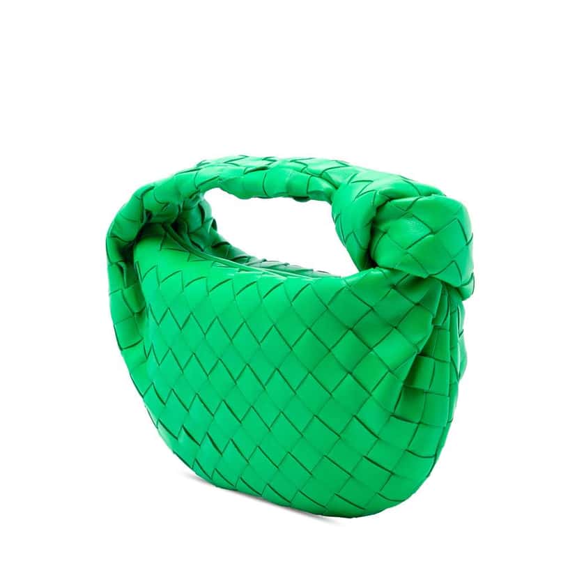 Bottega Veneta Mini Nappa Intrecciato Jodie Green Leather Good condition - Back View