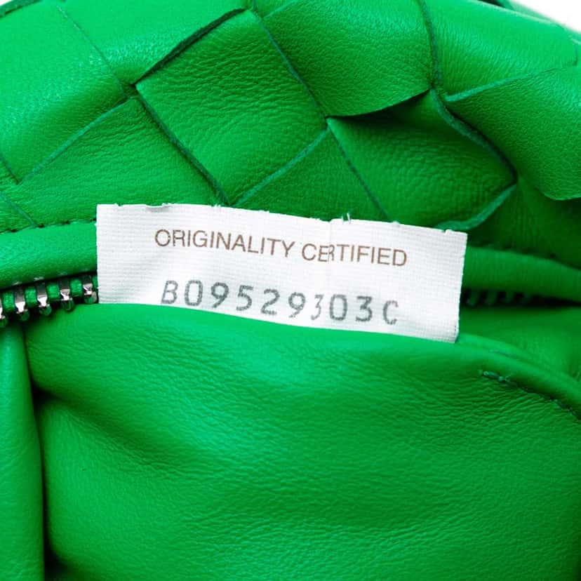 Bottega Veneta Mini Nappa Intrecciato Jodie Green Leather Good condition - Box View